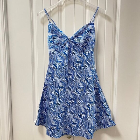 Forever 21 Psychedelic Print Mini Dress Blue – XS - Picture 5 of 16